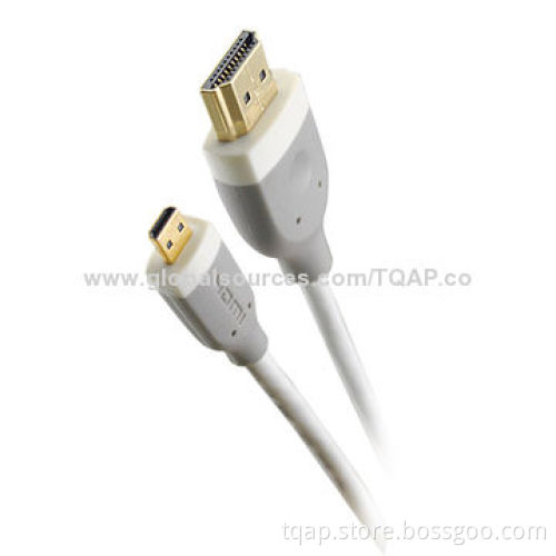 High Performance with Ethernet Micro HDMI 19pin Male to Male Cable